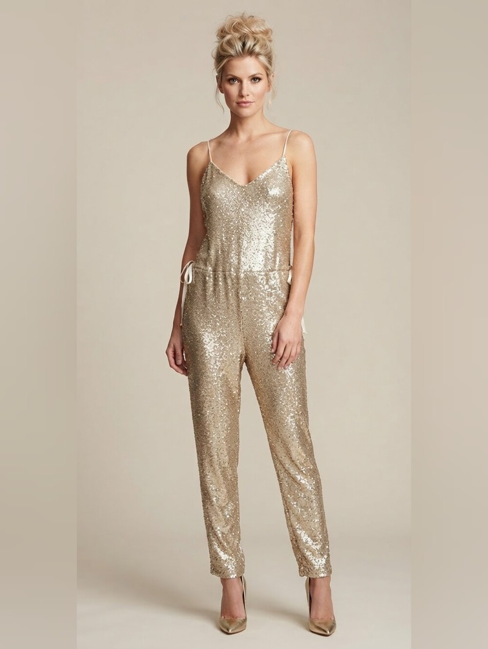 Free People Sequin Jumpsuit
